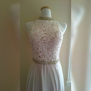 Coral ball gown "Angel"
